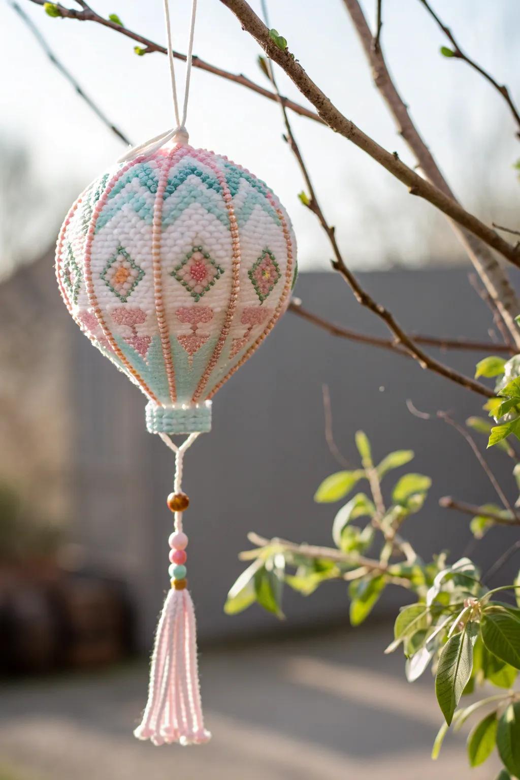 Celebrate in style with this charming perler bead balloon, a perfect blend of minimalism and boho flair!