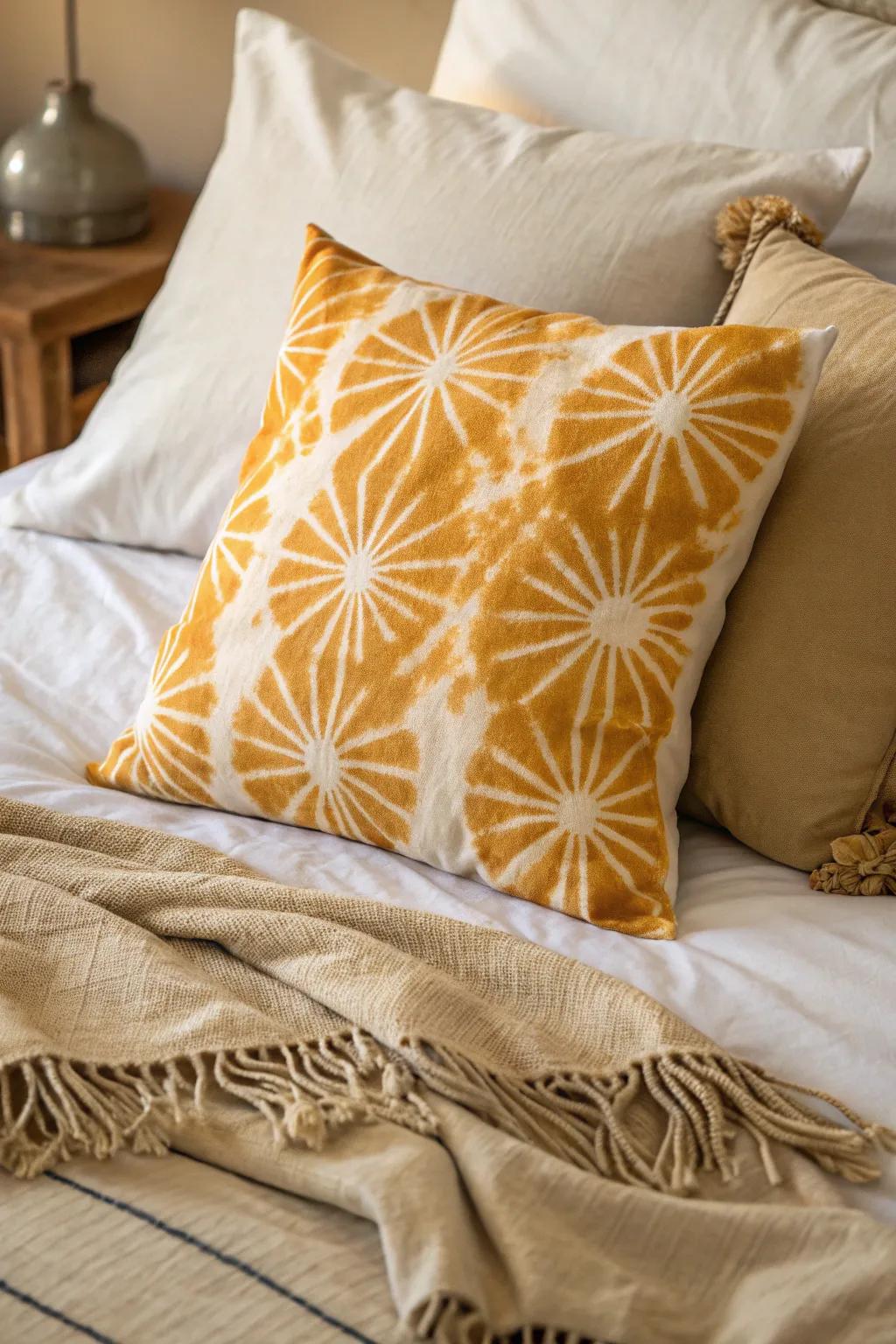 A vibrant sunburst pattern perfect for home decor.