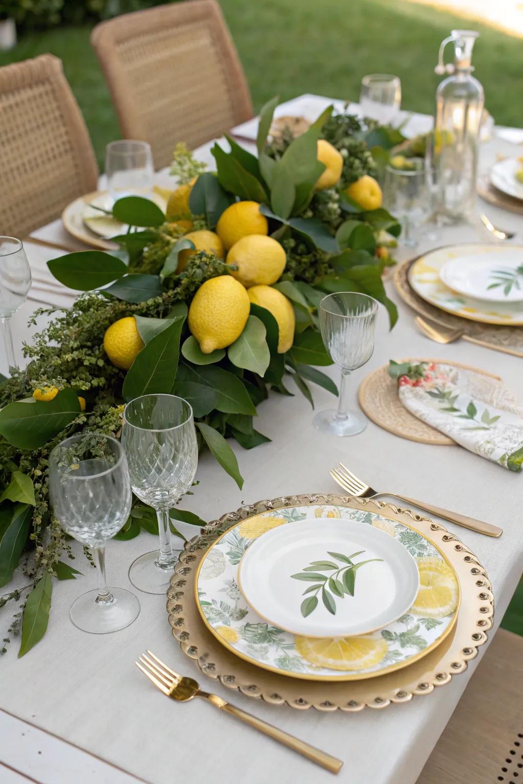 A lemon zest theme adds a fresh and vibrant touch to your bridal shower.