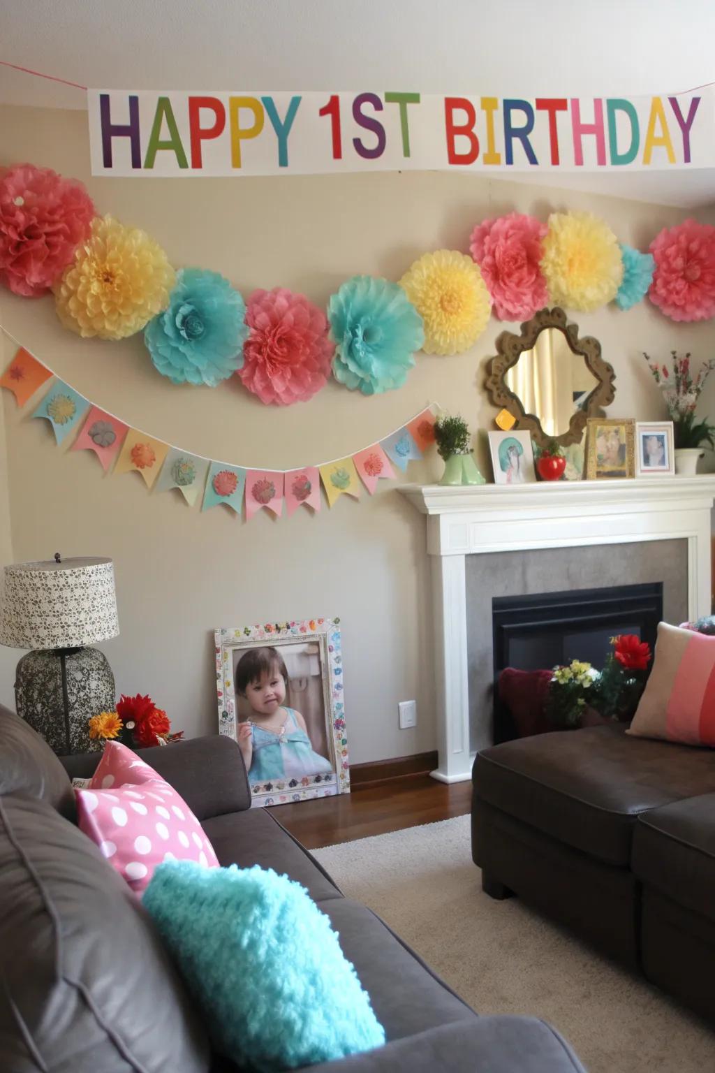 DIY decorations add a personal touch without the expense.