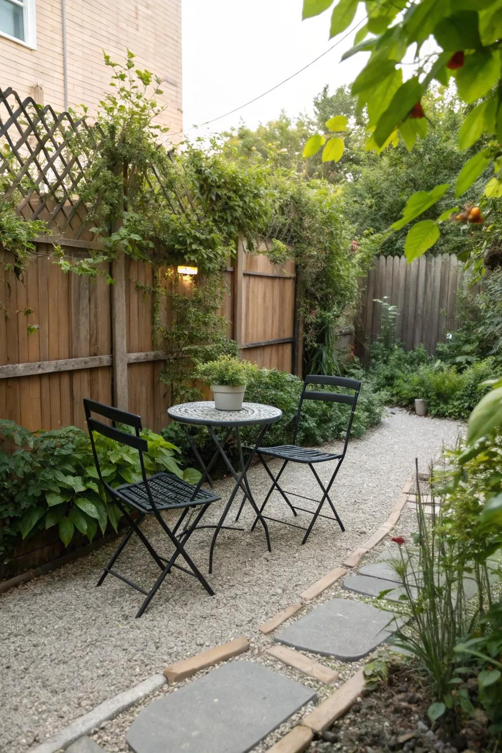 Gravel patios offer a rustic charm and are easy on the wallet.