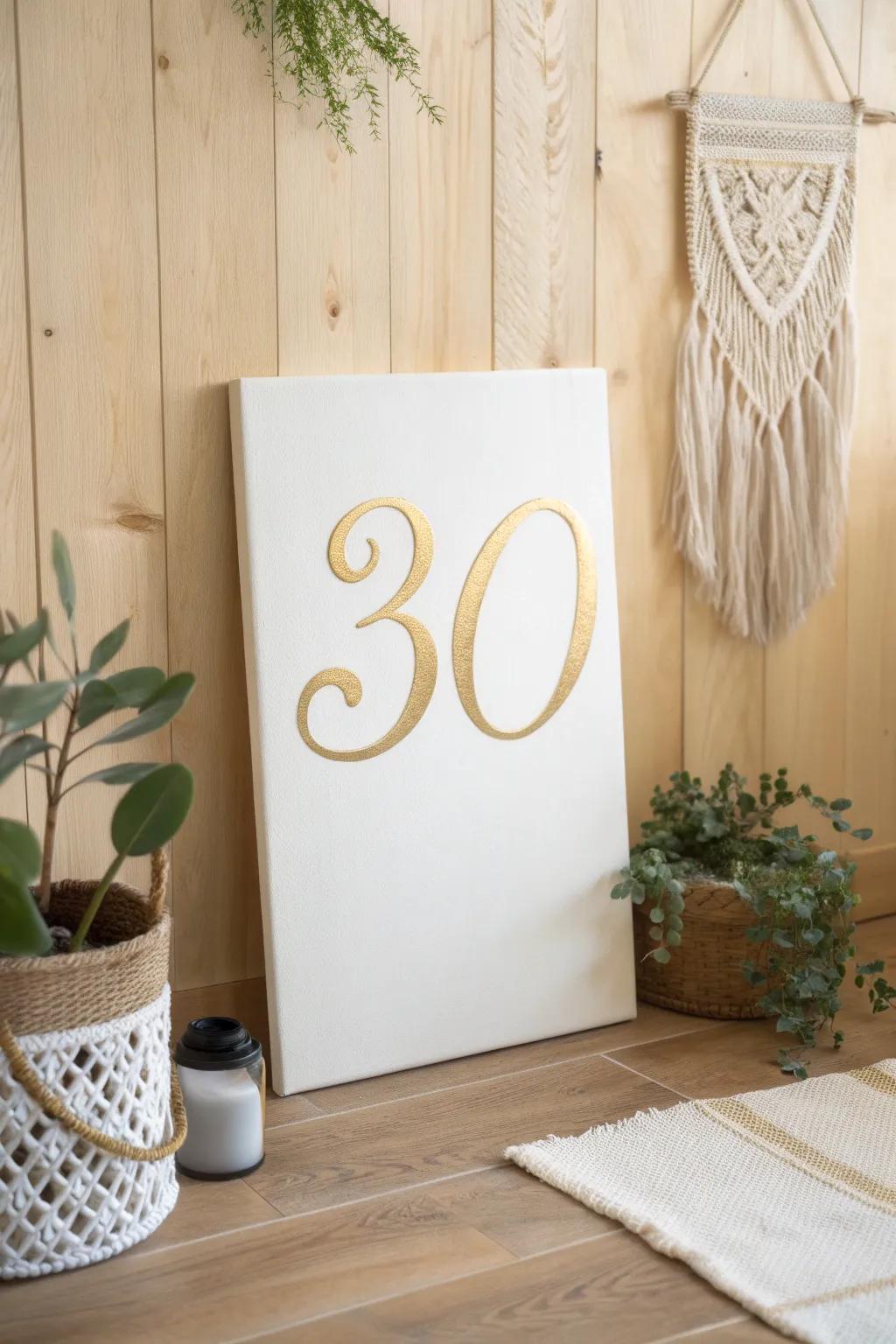 Celebrate your milestone with art that shines—simple, elegant, and full of charm! 🎨✨ #MilestoneArt #ScandiBoho