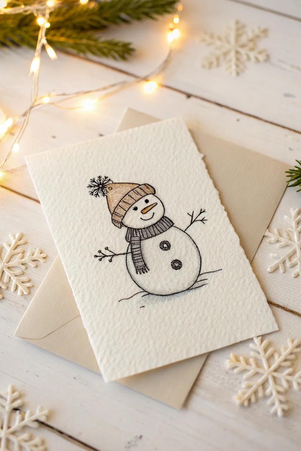 13 Creative Christmas Card Ideas Drawing Inspiration