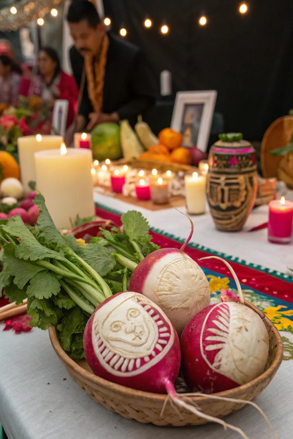 Oaxaca's radish carvings bring an artistic and colorful touch to Christmas celebrations.