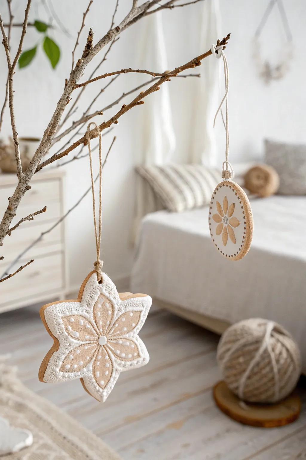 Crafted with love: A simple yet stunning salt dough ornament perfect for the holiday season.