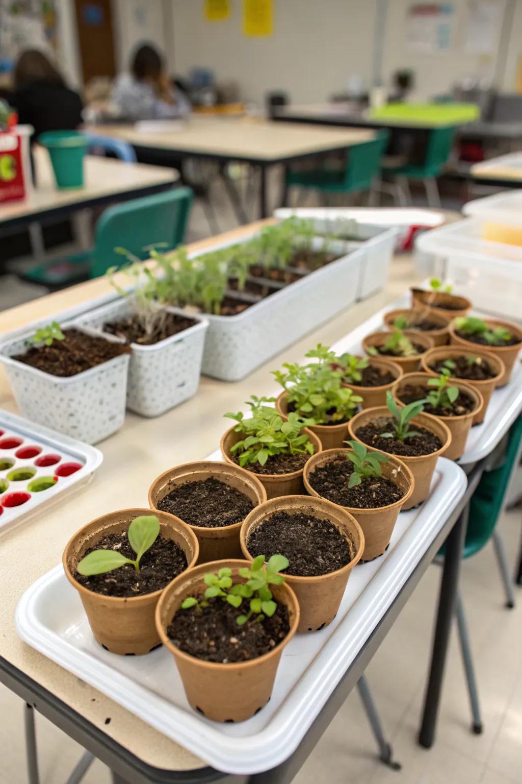 Mini plant kits to nurture young green thumbs.