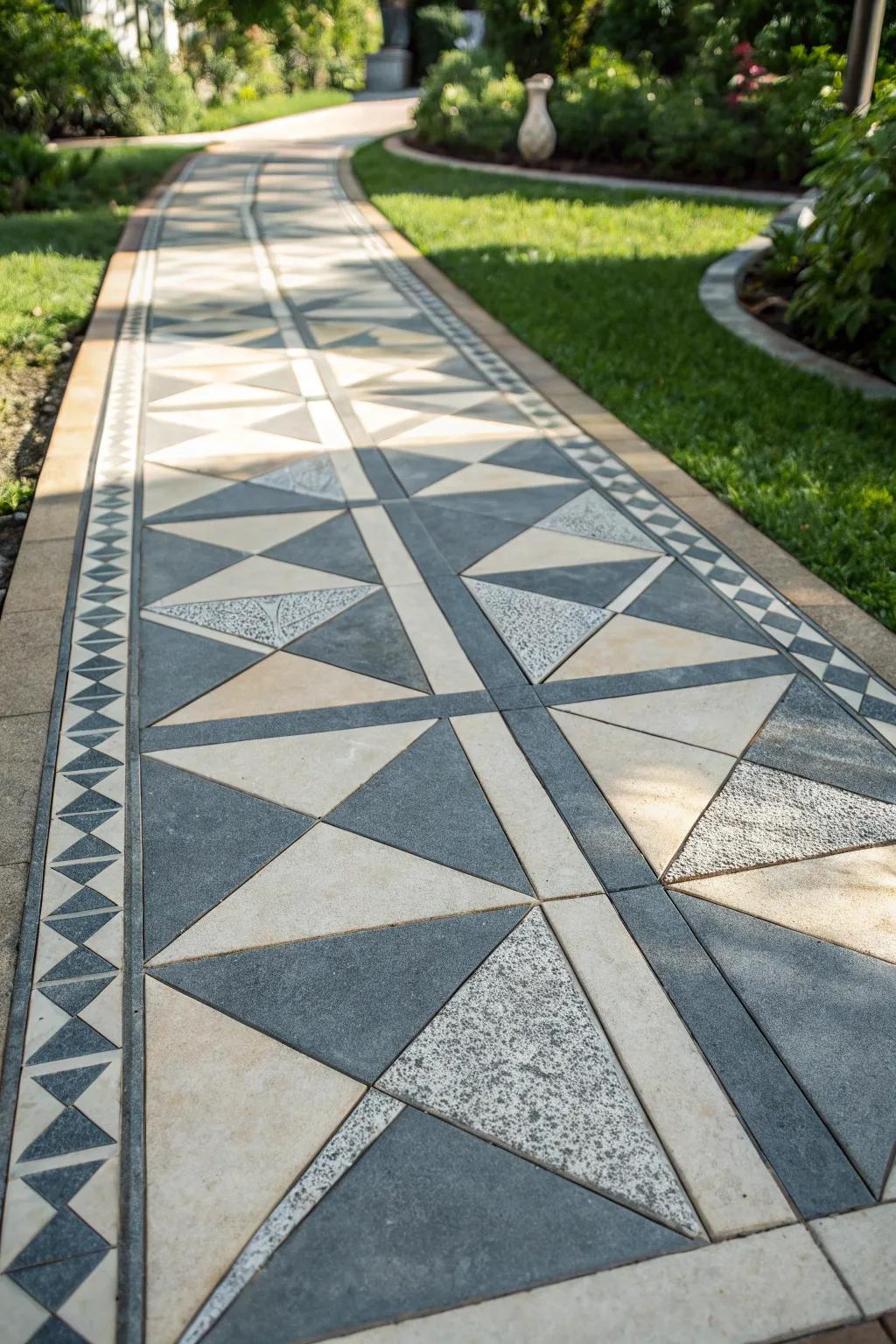 Transform your outdoor space with the elegance of geometric design.