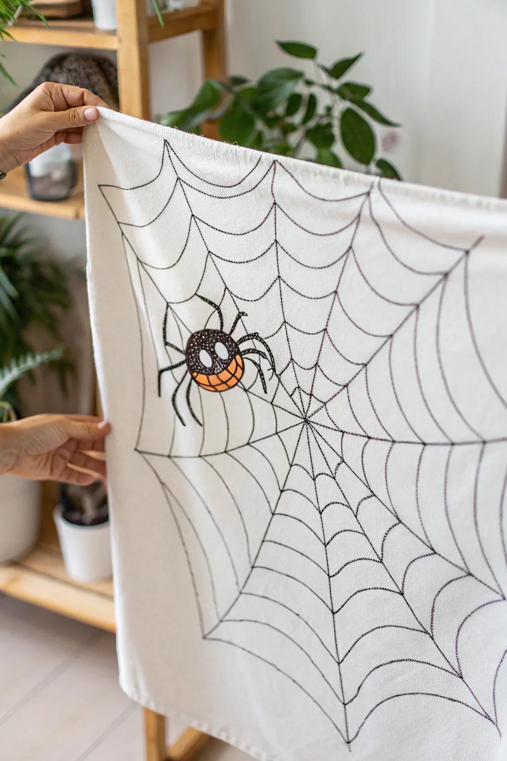 Meet your friendly illustrated spider companion, ready to spin tales and start conversations.