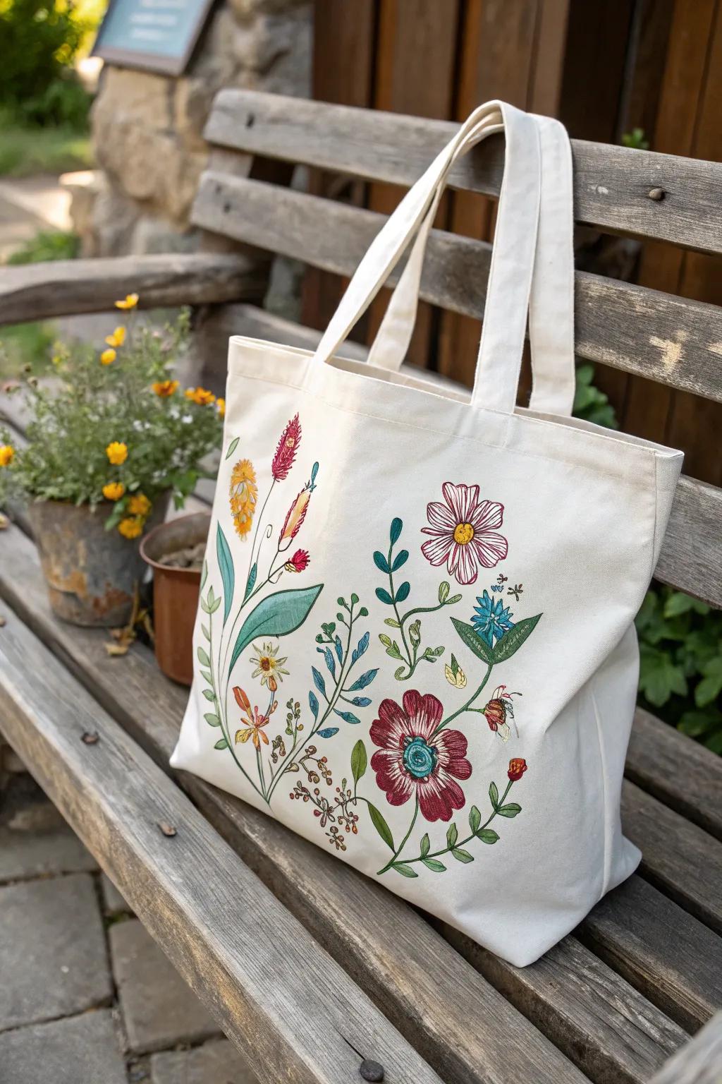 Transform any tote bag into a personalized accessory.