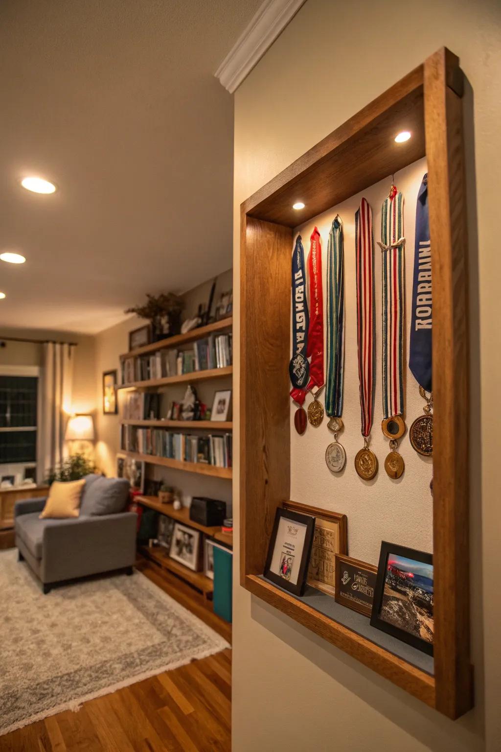 Shadow boxes add depth and personality to your medal displays.