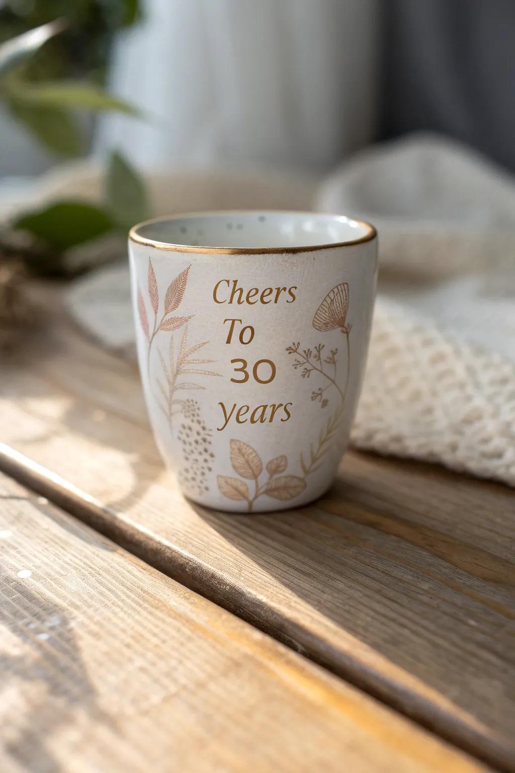 Celebrate in Style: A custom cup that turns every sip into a cherished memory.
