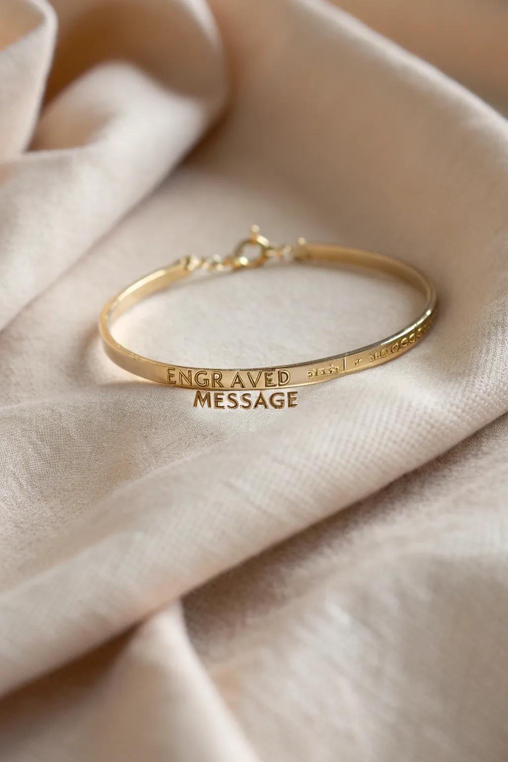 A personalized piece of jewelry that carries a personal touch.