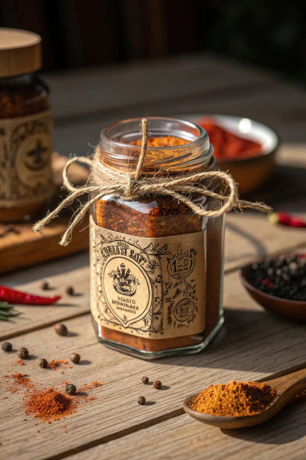 Spice up Dad's grilling game with this handcrafted BBQ rub gift!
