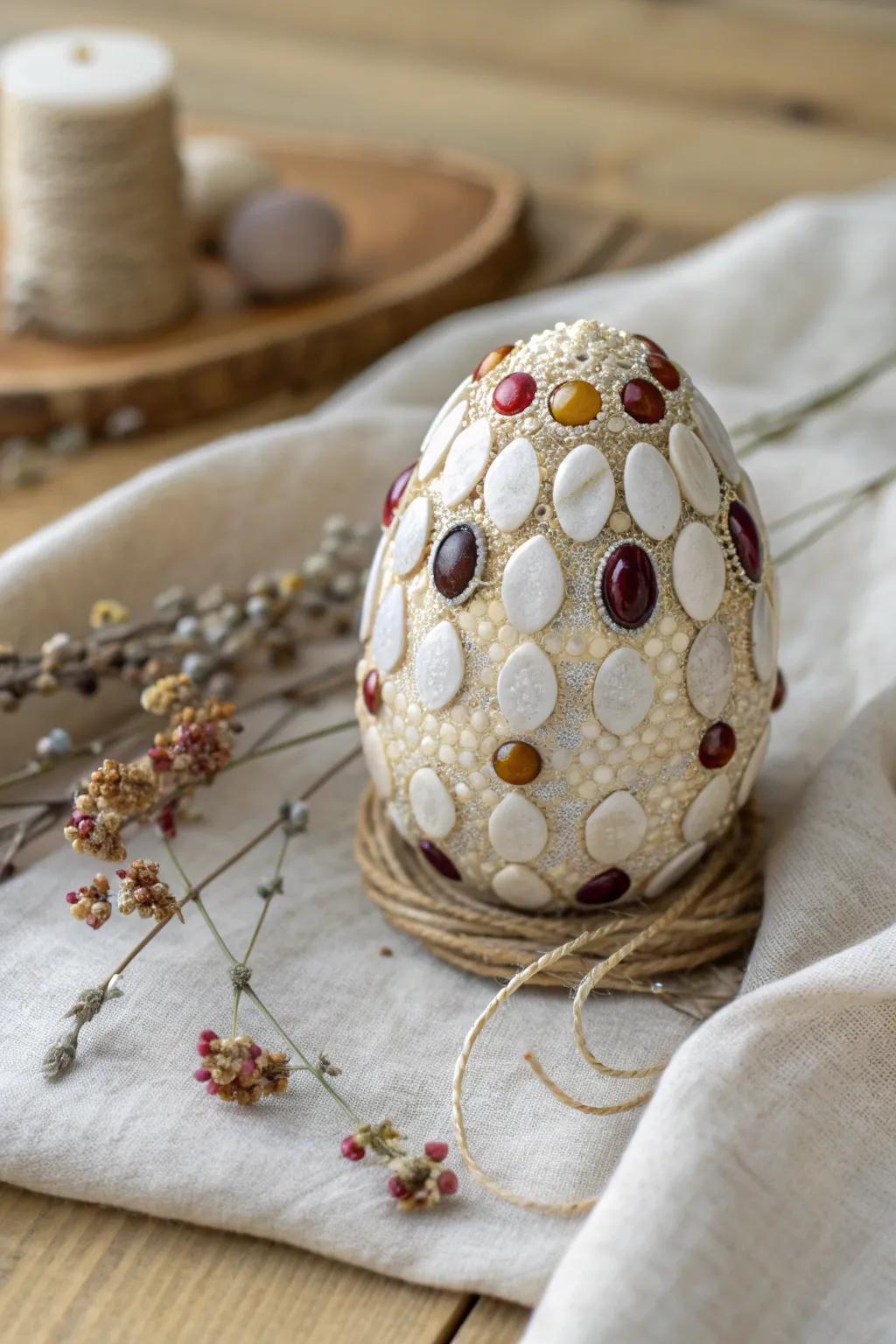 Discover the art of crafting with these elegant beaded dragon eggs, where simplicity meets mythical beauty.