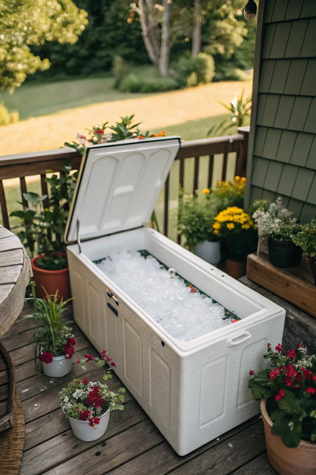 Transform a chest freezer into a personal ice bath oasis.