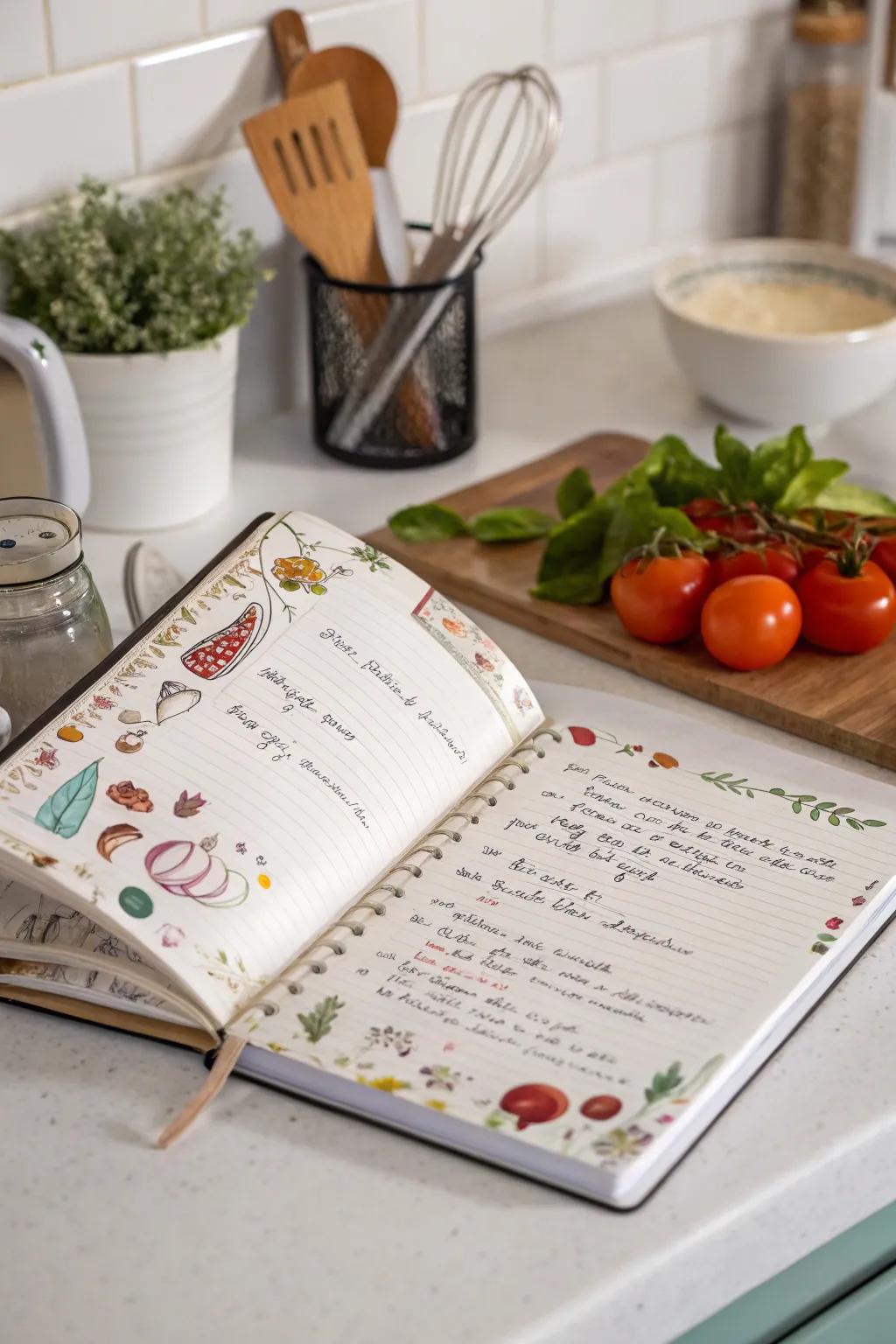 A customized recipe book becomes a culinary treasure.