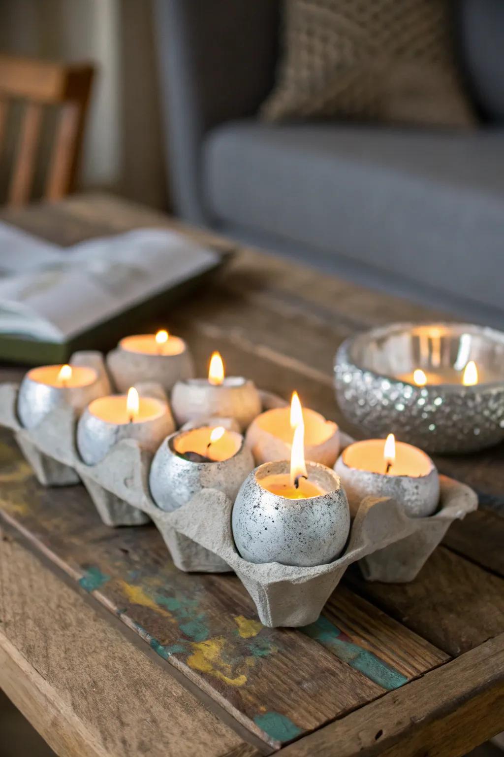 These DIY candle holders bring warmth to any room.