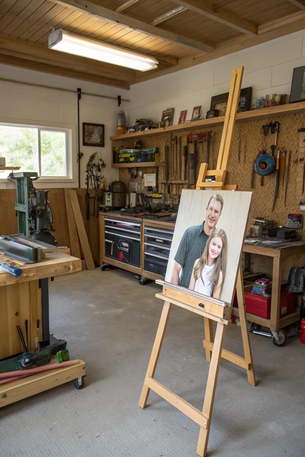 Celebrate your dad's love for his tools with a personalized painting.