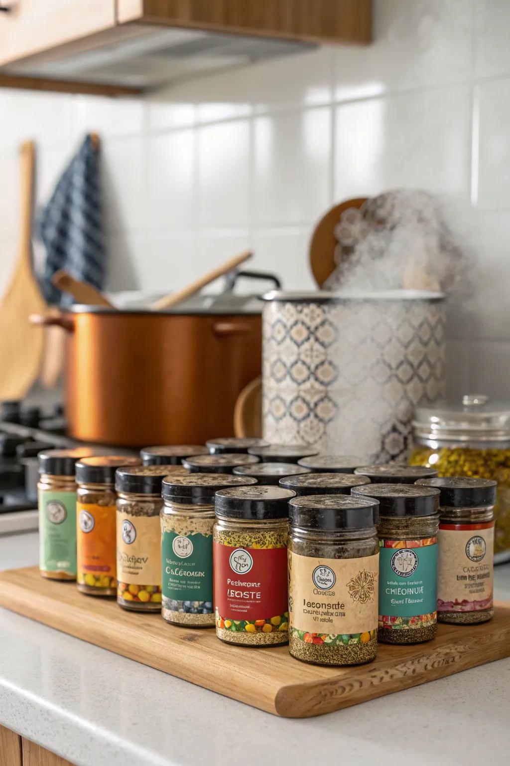 A gourmet spice set will bring new flavors to his culinary creations.