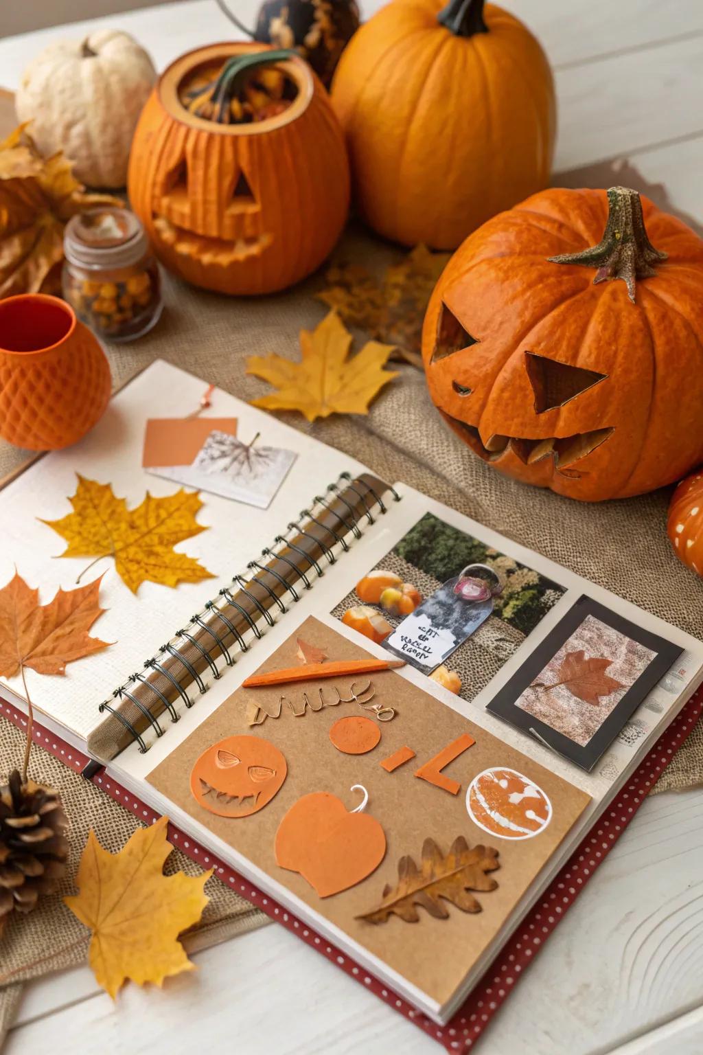 Capture the charm of pumpkin patch visits on your pages.