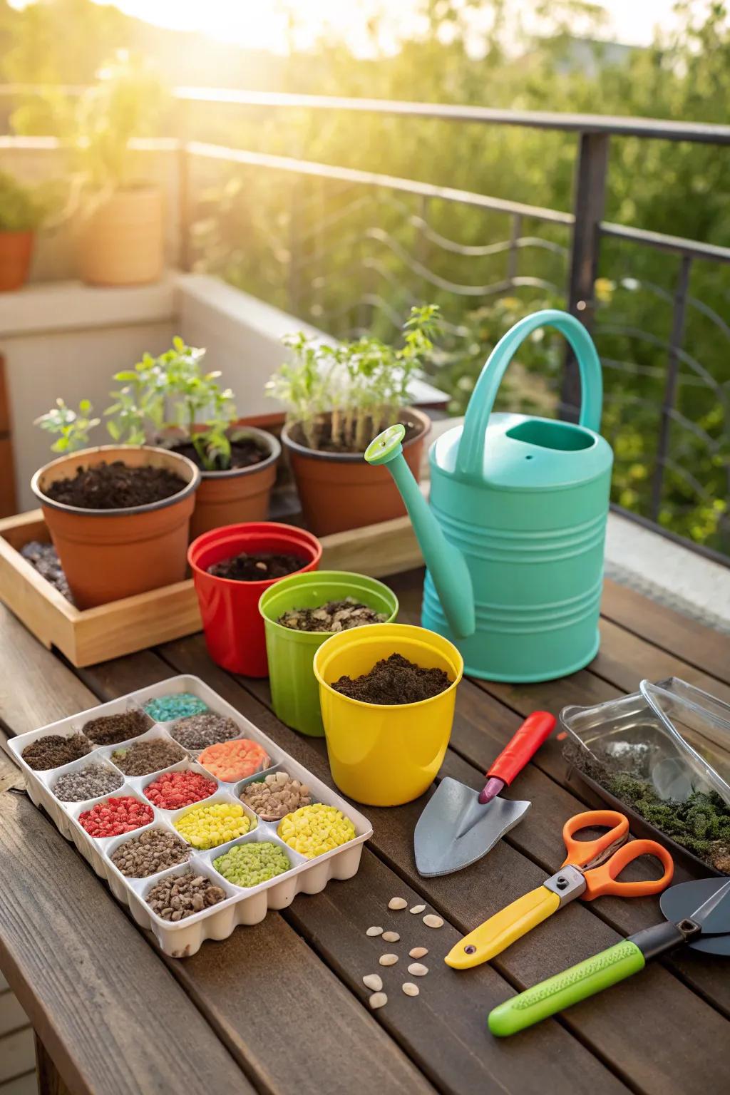 Inspire a green thumb with a complete garden starter kit.