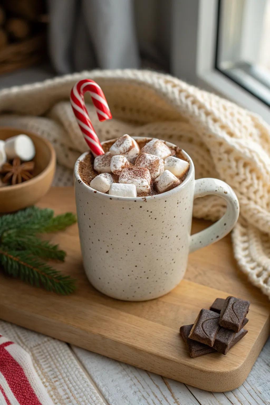 Gift a warm hug in a cup with this DIY Hot Chocolate Kit, perfect for cozy Scandinavian and Boho vibes.