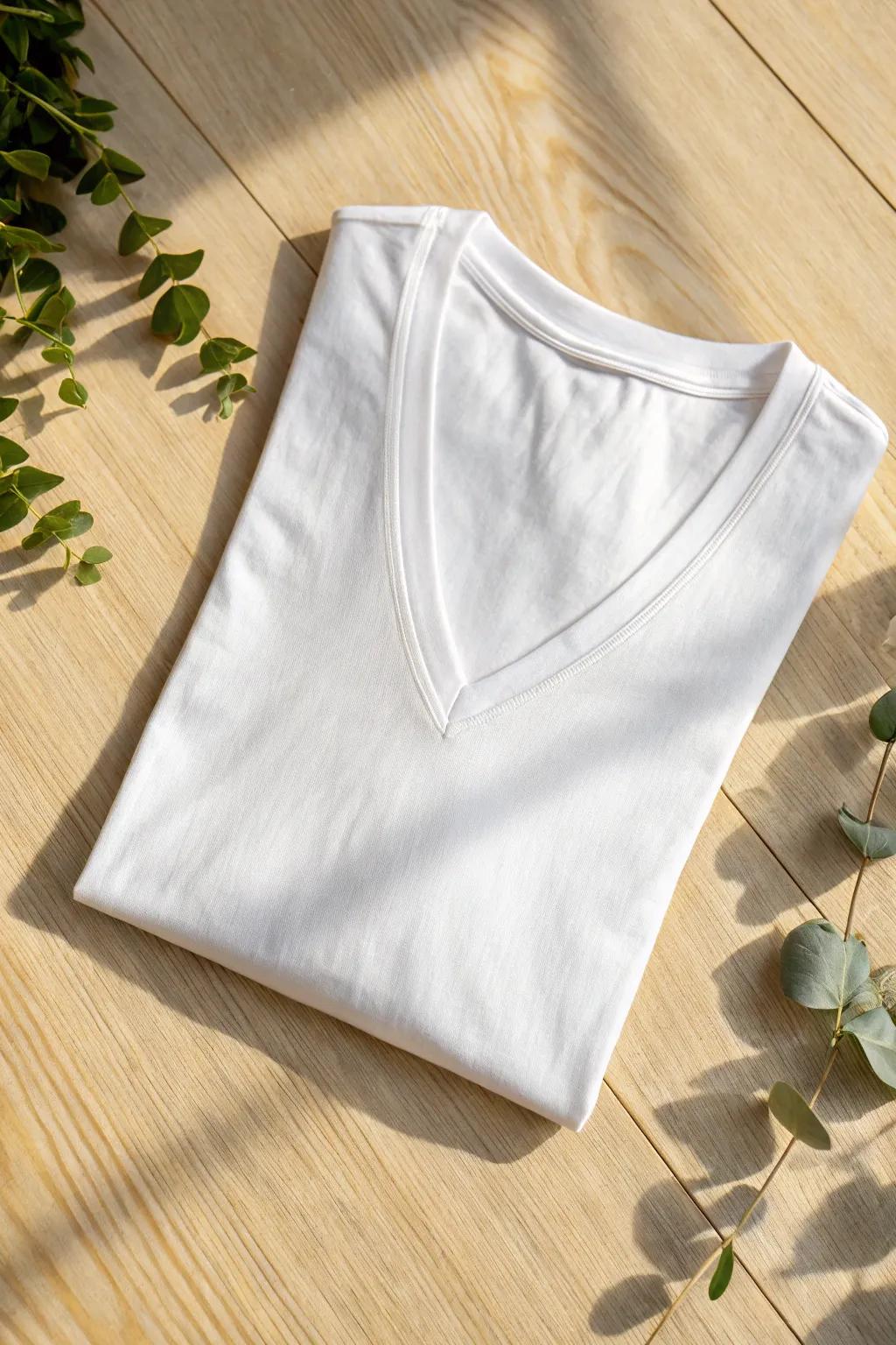 Transform your tee into a daring statement with a deep V-cut – no sewing required! Perfect for layering and embracing minimalist boho style.