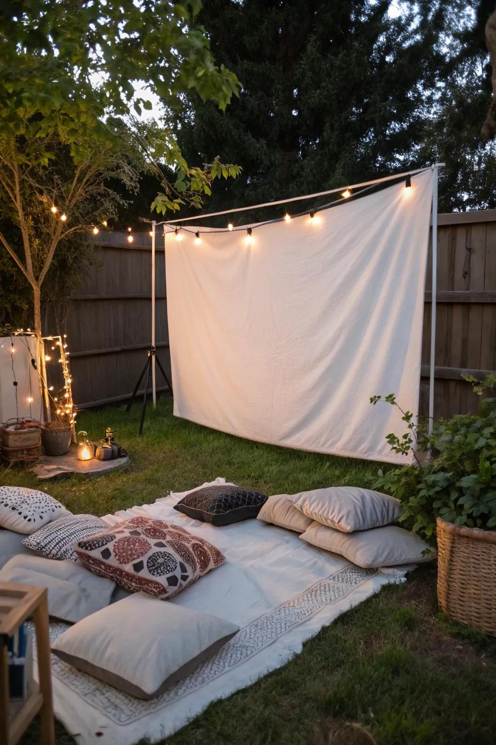 Create a magical backyard movie night experience.