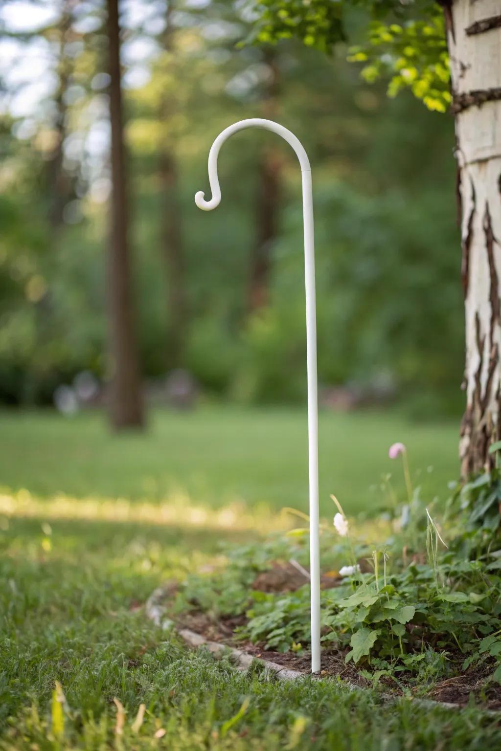 Elevate your garden style with a simple PVC pipe extension - elegant height with a minimalist touch.