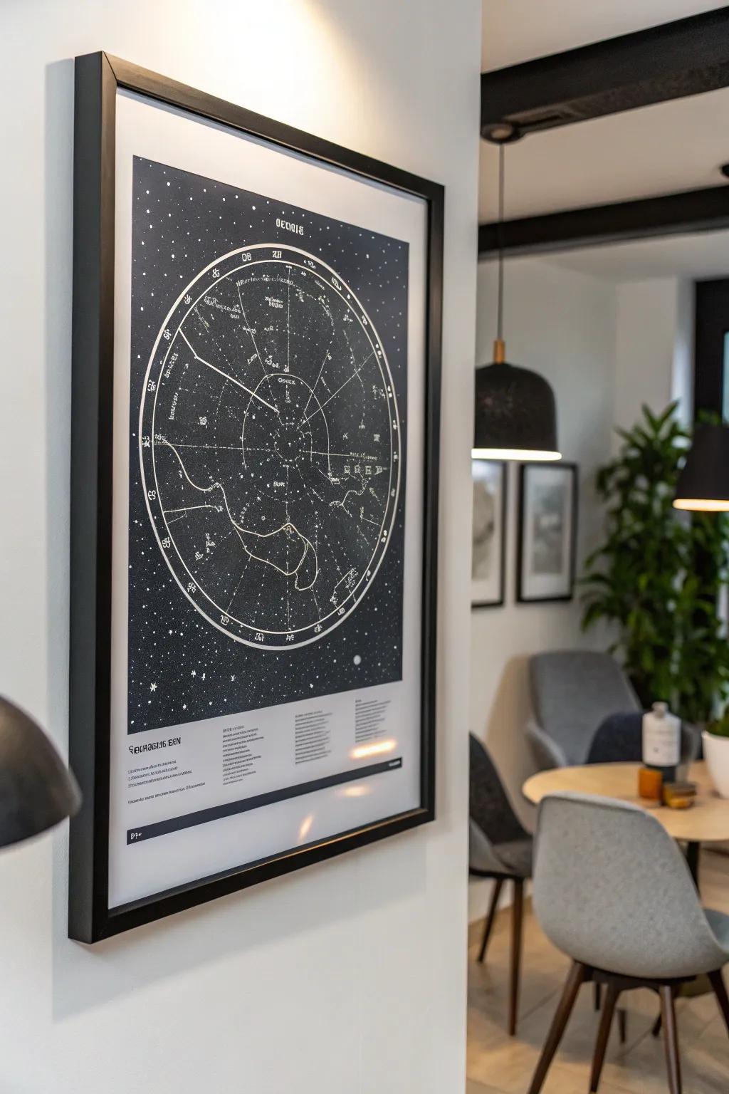 A custom star map captures the magic of a special night.