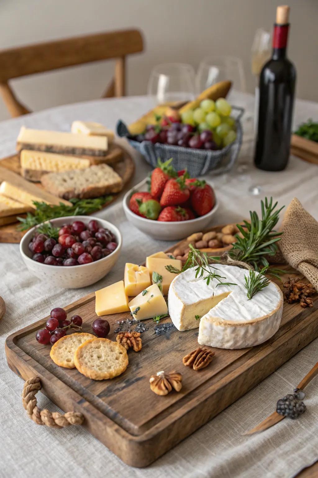 Serve in style with an artisan cheese board.