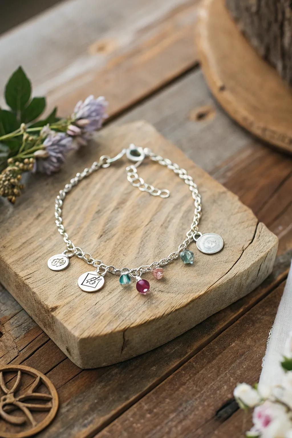 A personalized bracelet that tells a story.