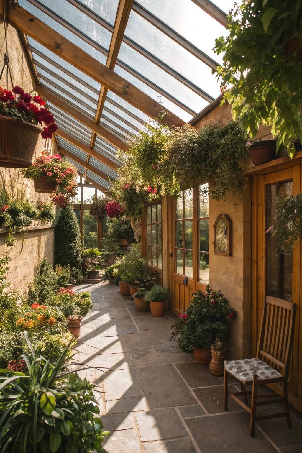 Turn your orangery into a lush plant haven.