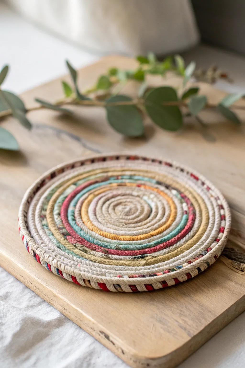 Elevate your coffee table with eco-friendly magazine coasters—a fusion of simplicity and artistry.