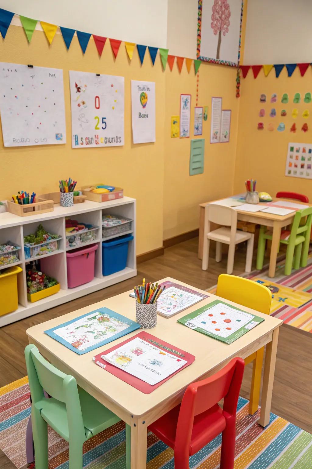 A vibrant space where children's creativity blossoms.