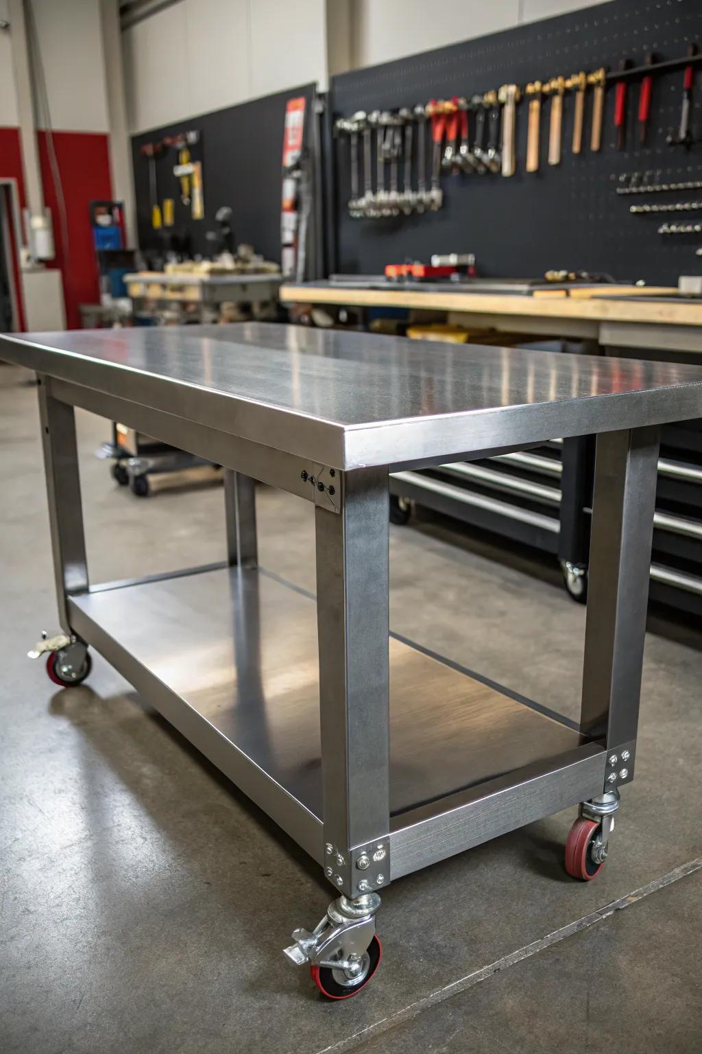 Revolutionize your workspace with a mobile workbench - where craftsmanship meets convenience.