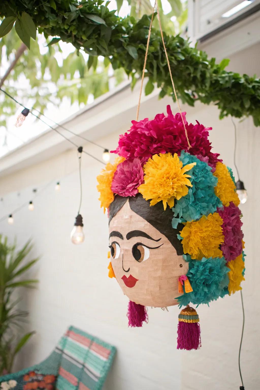 Craft your own Frida Kahlo piñata masterpiece and bring a touch of vibrant artistry to your gatherings!