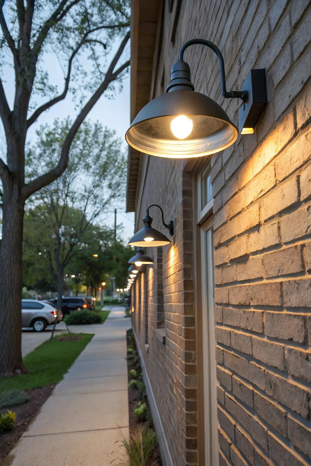 Metal fixtures bring industrial charm to your outdoors