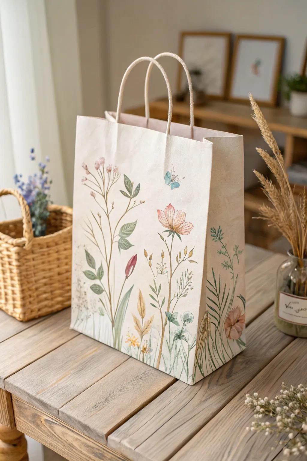 Transform simple paper into a canvas of creativity with hand-painted wrapping that speaks from the heart.