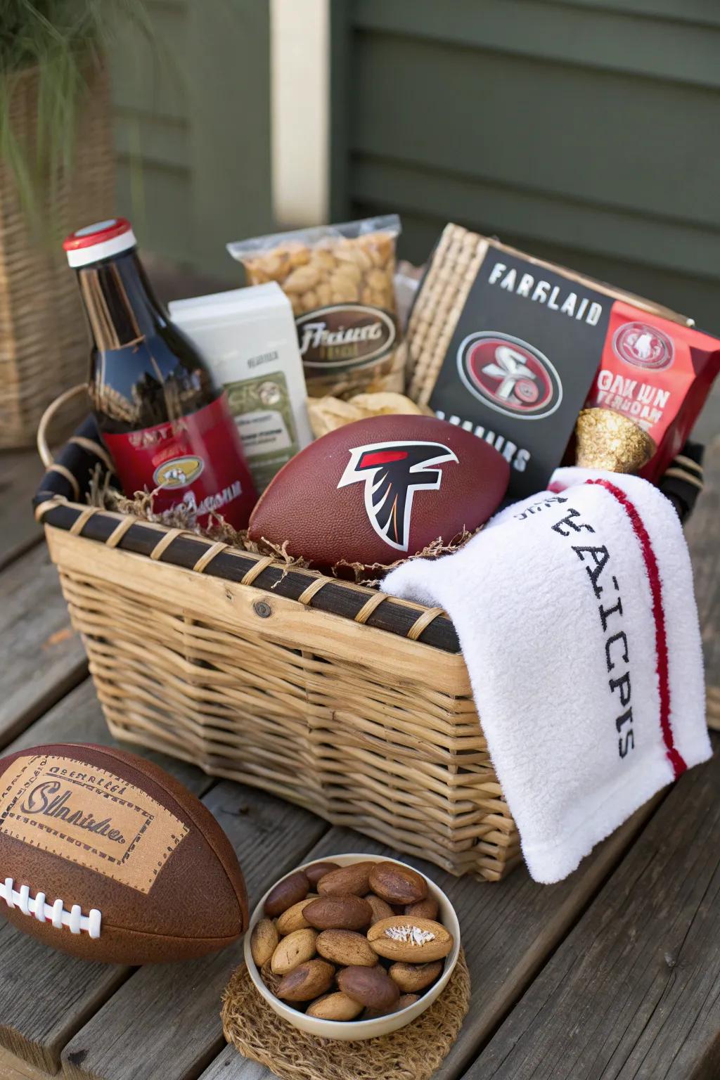 Celebrate the Ultimate Fans with a Thoughtfully Curated Sports Gift Basket!