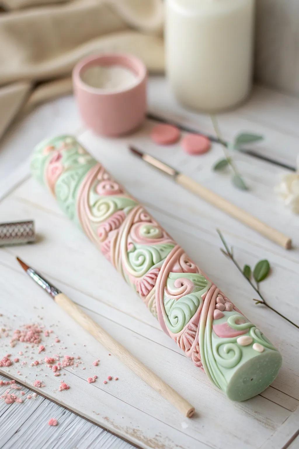 Transform your projects with these beautifully crafted polymer clay canes, perfect for adding a touch of elegance and creativity.