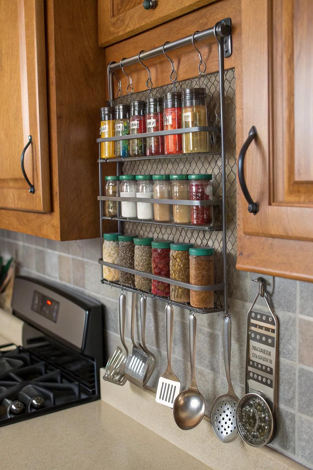 Transform your kitchen space with a stylish CD rack organizer – where industrial meets chic!