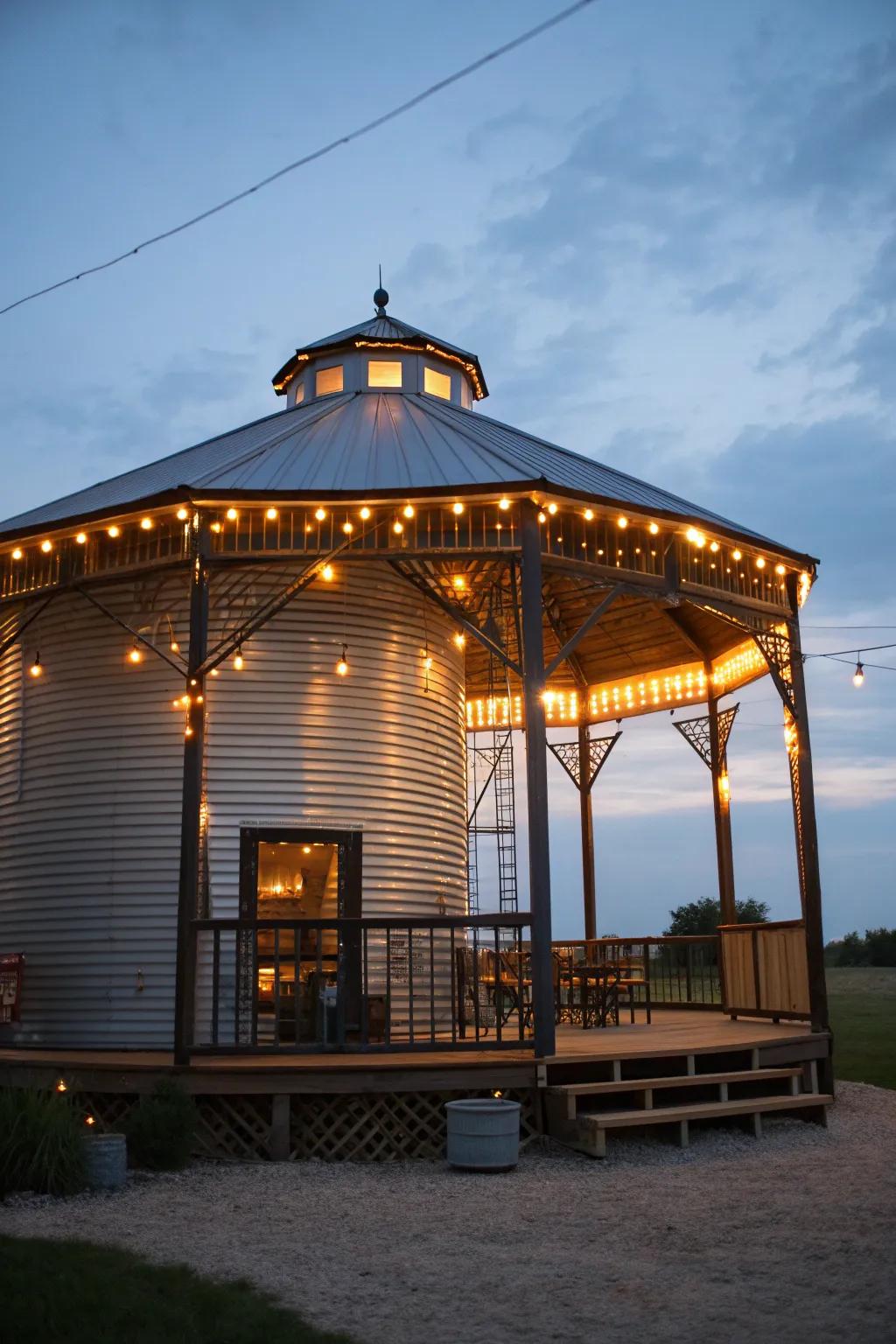 Transform ordinary evenings into magical moments with the charm of string lights.