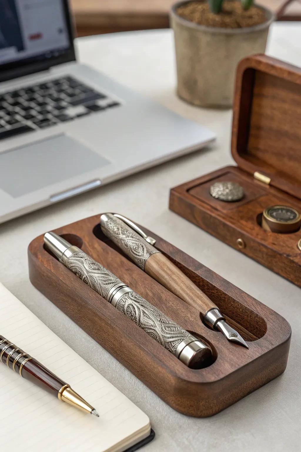 An elegant pen set for the discerning professional