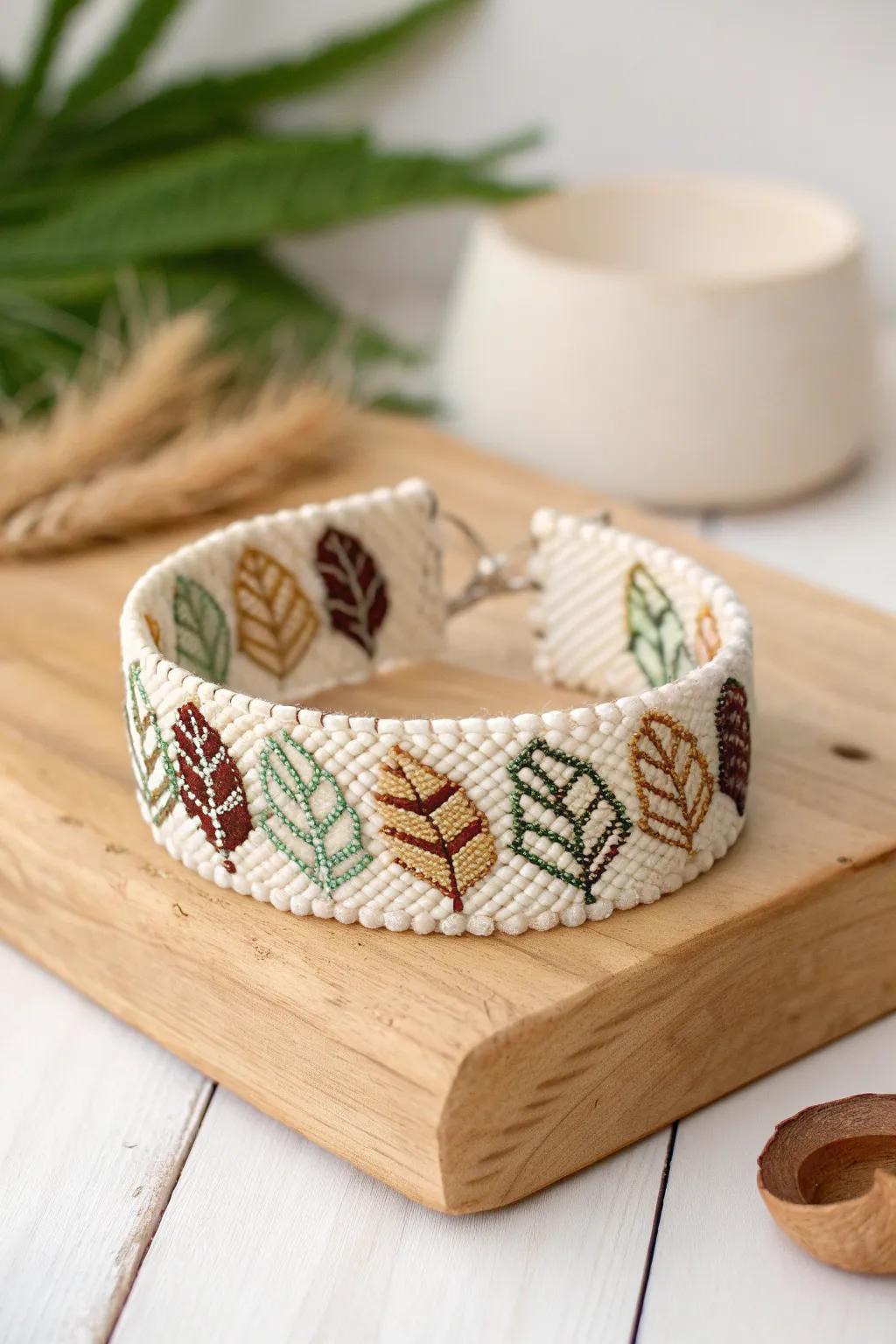 Embrace tranquility with nature-inspired seed bead designs.