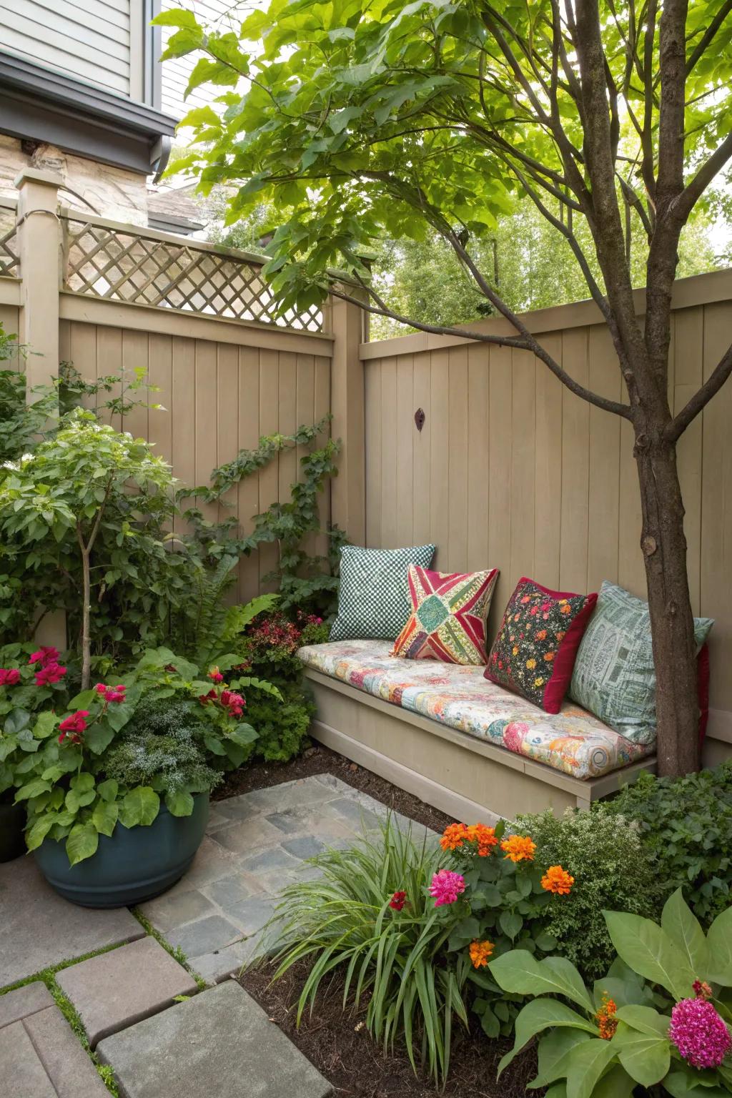 A cozy corner can become the perfect reading nook.