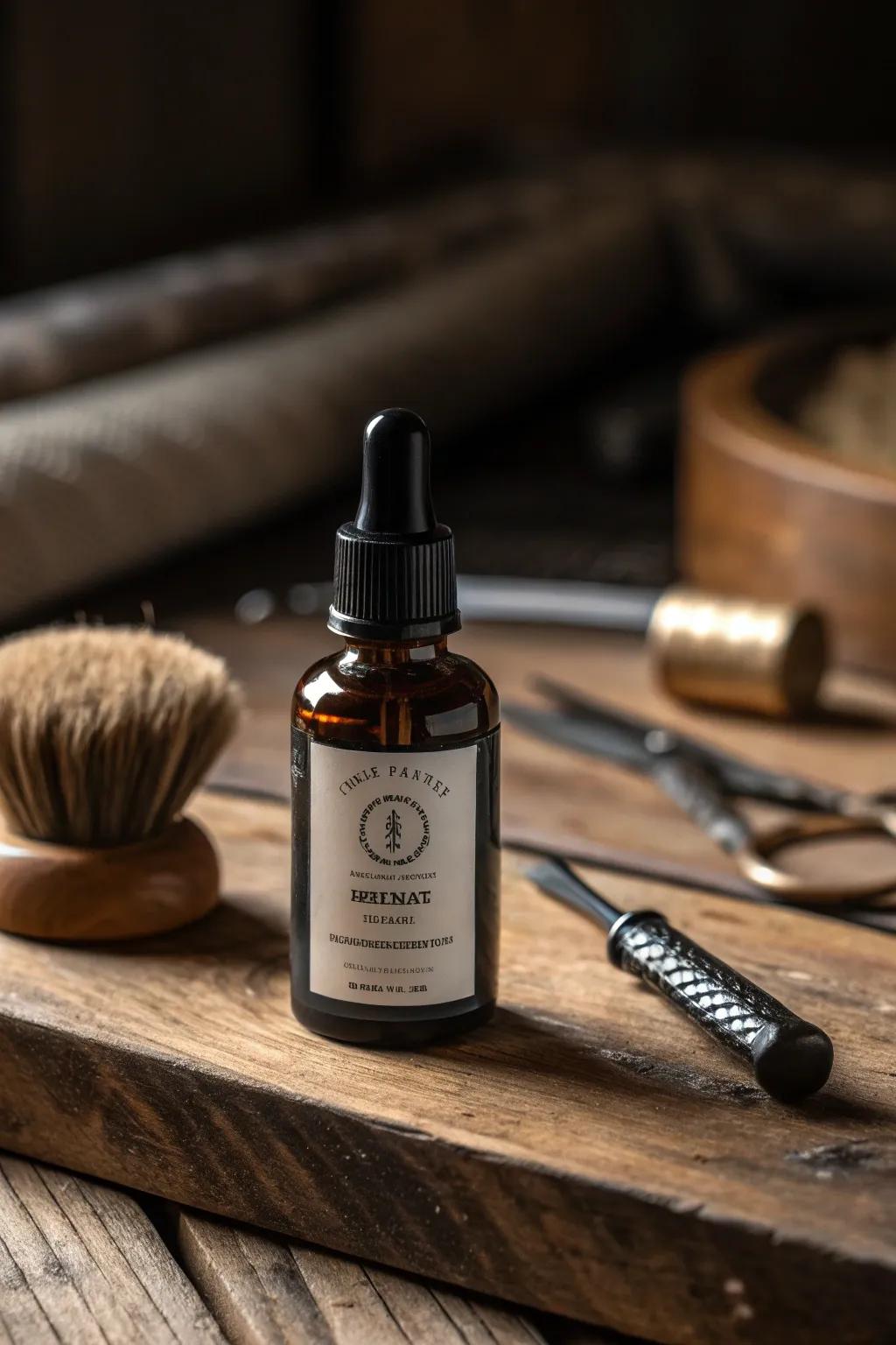 Elevate your grooming game with this exquisite luxury beard oil.