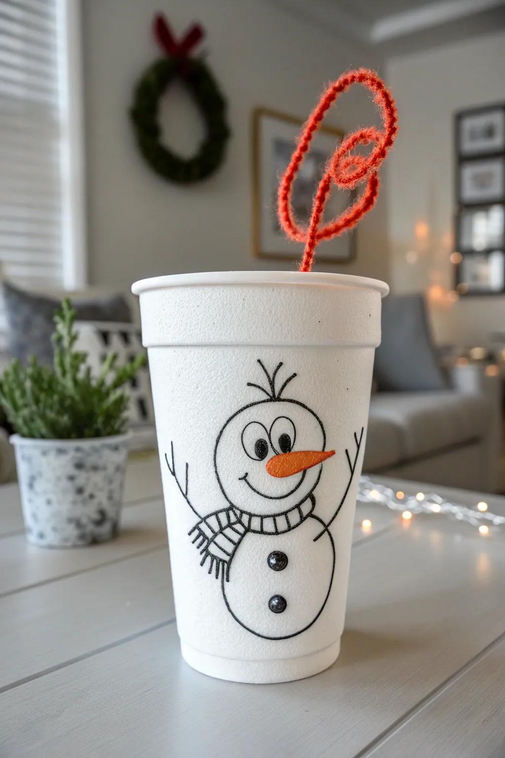 Unleash your creativity with charming styrofoam cup characters!