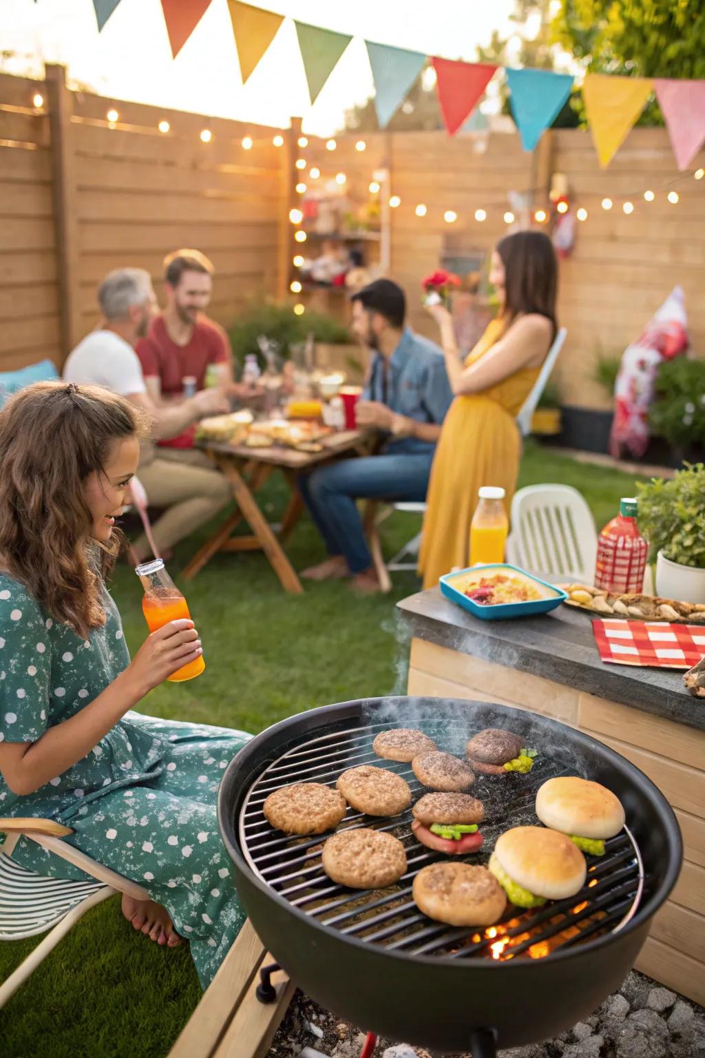 A backyard BBQ is a quintessential summer celebration.