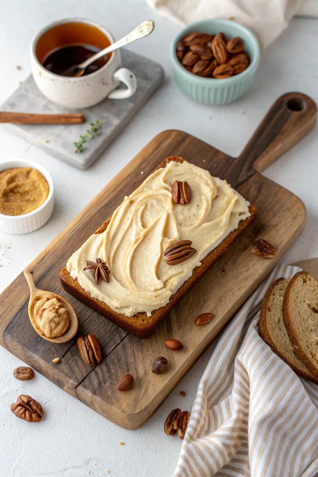 Indulge in the Cinnamon Maple Dream – a sweet spread of simplicity and natural elegance.